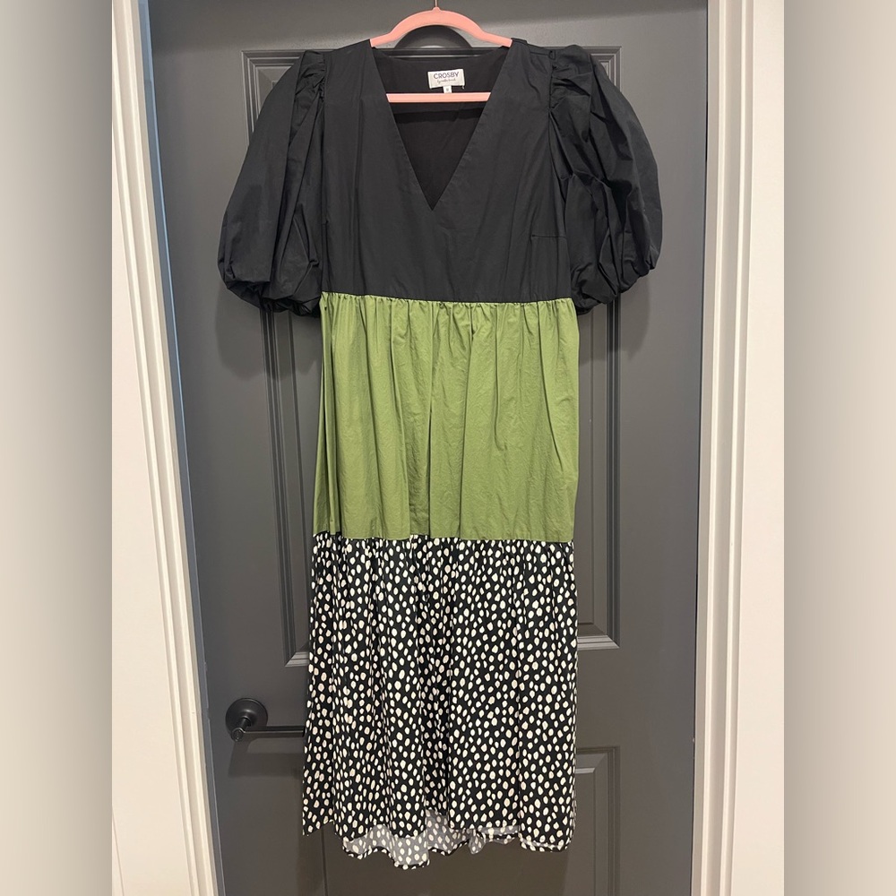 CROSBY by Mollie Burch Black V-Neck Top